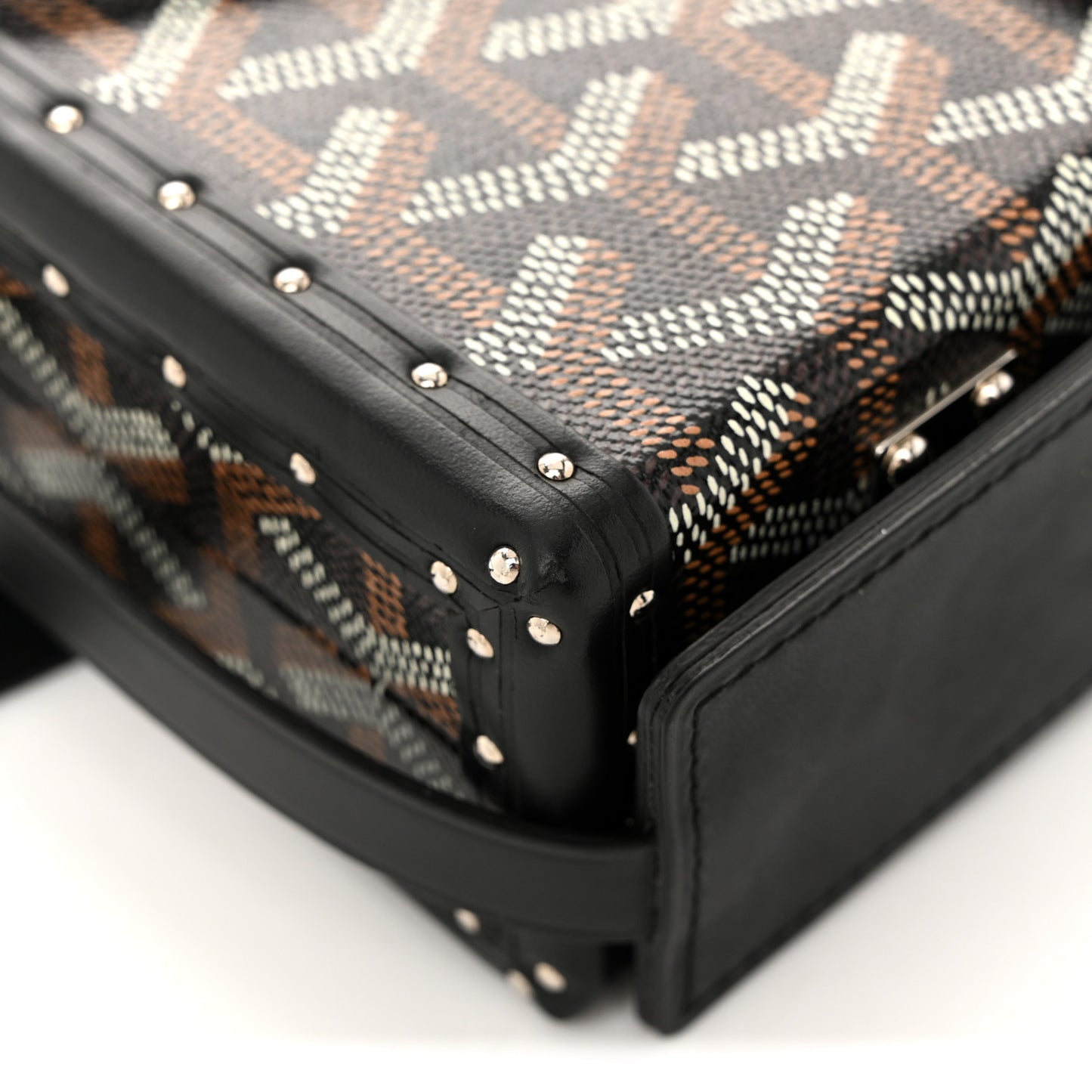 Goyardine Minaudiere Trunk Bag Black