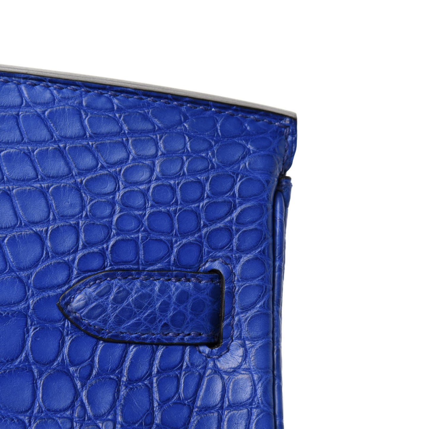 Matte Alligator Birkin 30 Bleu Electrique