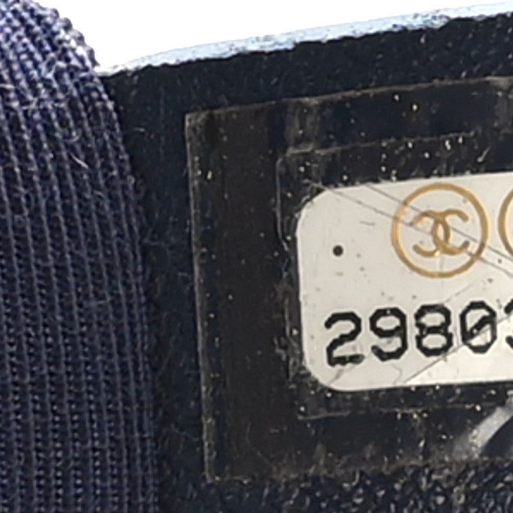 Denim Quilted Large Chanel 19 Flap Blue