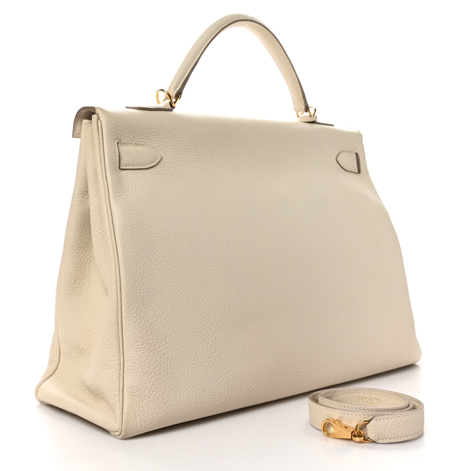 Hermes Togo Kelly Retourne 40 Craie 3 of 11