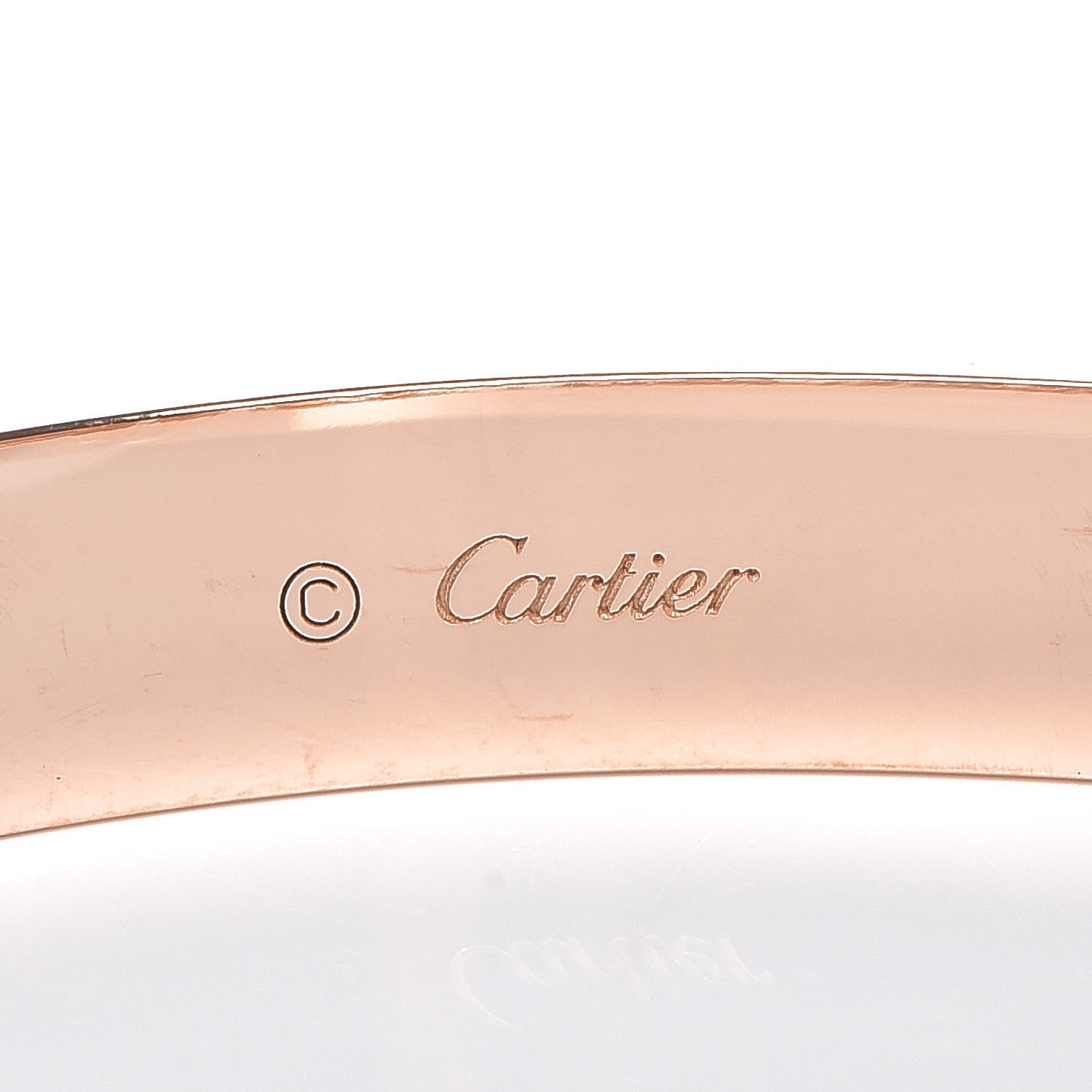 Cartier 18K Pink Gold 4 Diamond LOVE Bracelet 16 5 of 6