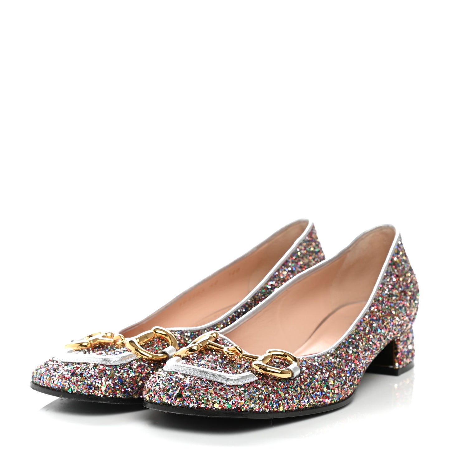 Crystal Horsebit Lovelight Ballet Flats 40 Multicolor