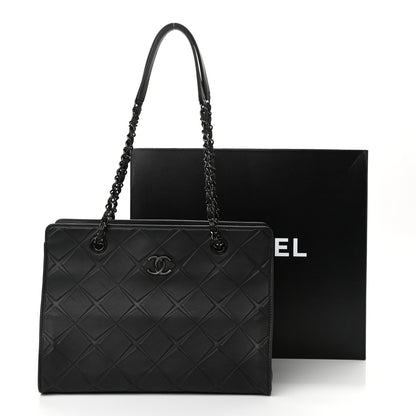 Chanel Calfskin Propeller Shopping Tote Black 11 of 11