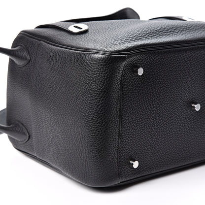 Hermes Taurillon Clemence Lindy 34 Black 7 of 9