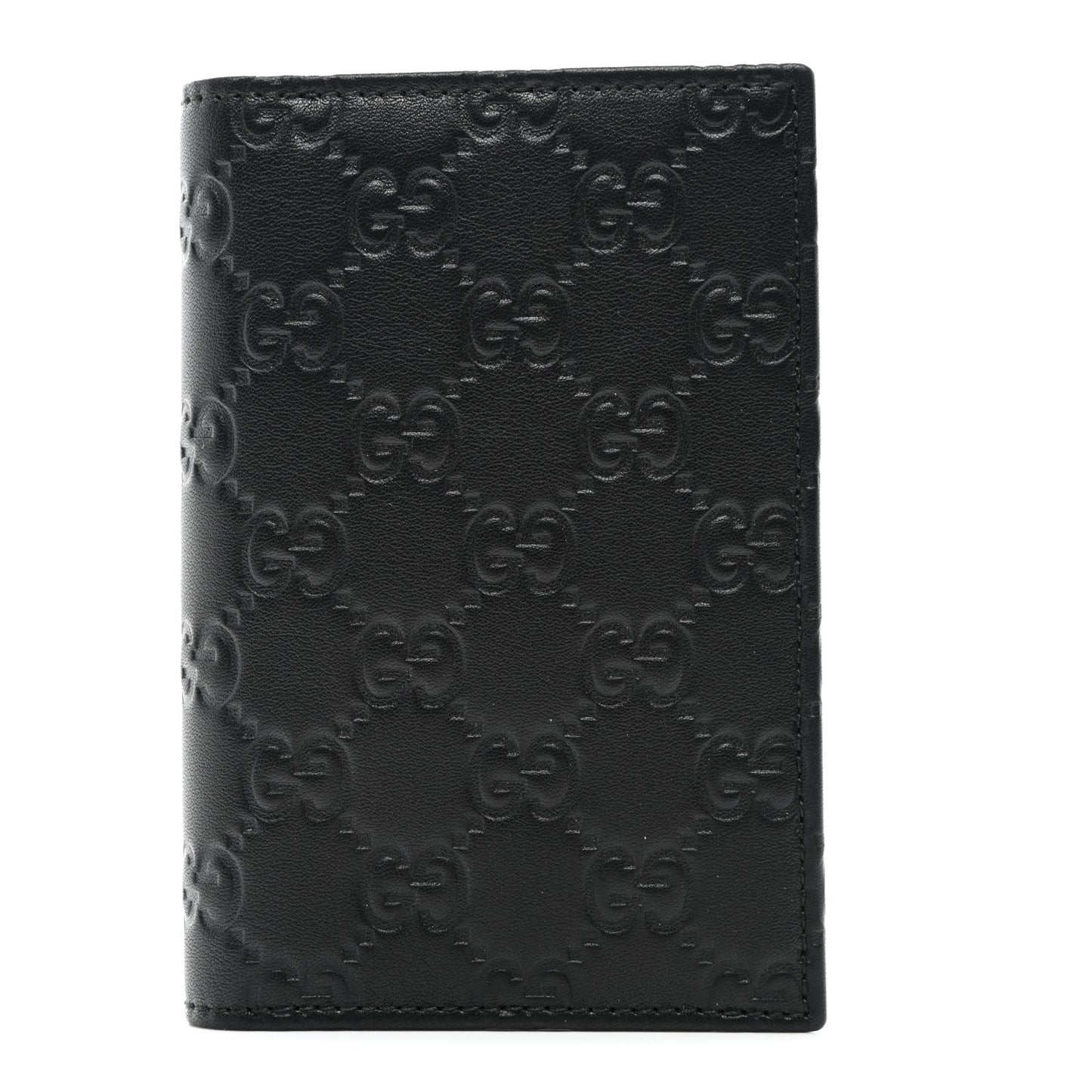 Guccissima Passport Case Black