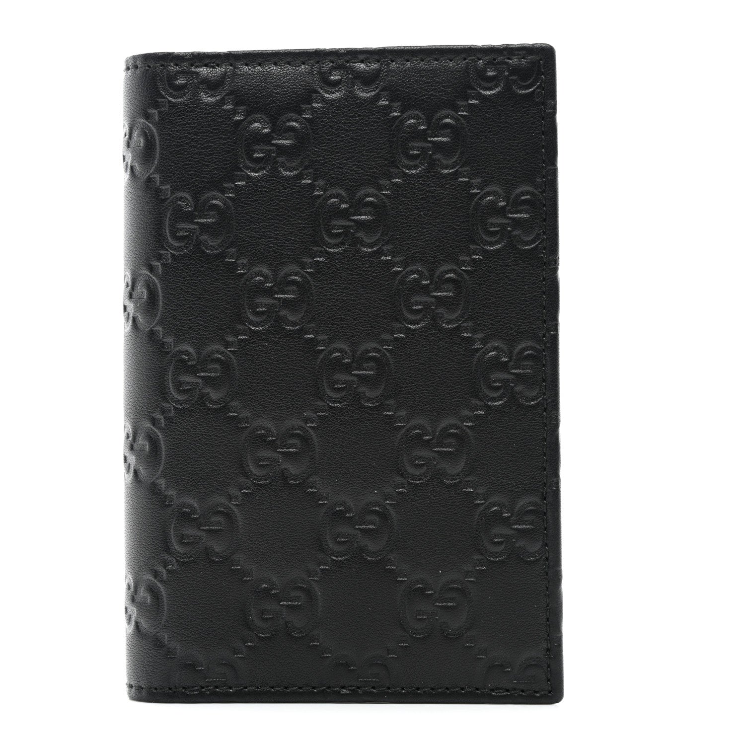 Gucci Guccissima Passport Case Black 1 of 8