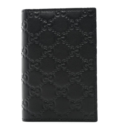 Gucci Guccissima Passport Case Black 1 of 8