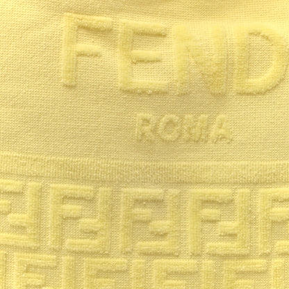 Fendi Terrycloth FF Embossed Kids Beach Towel Tote Bag Yellow 7 of 10