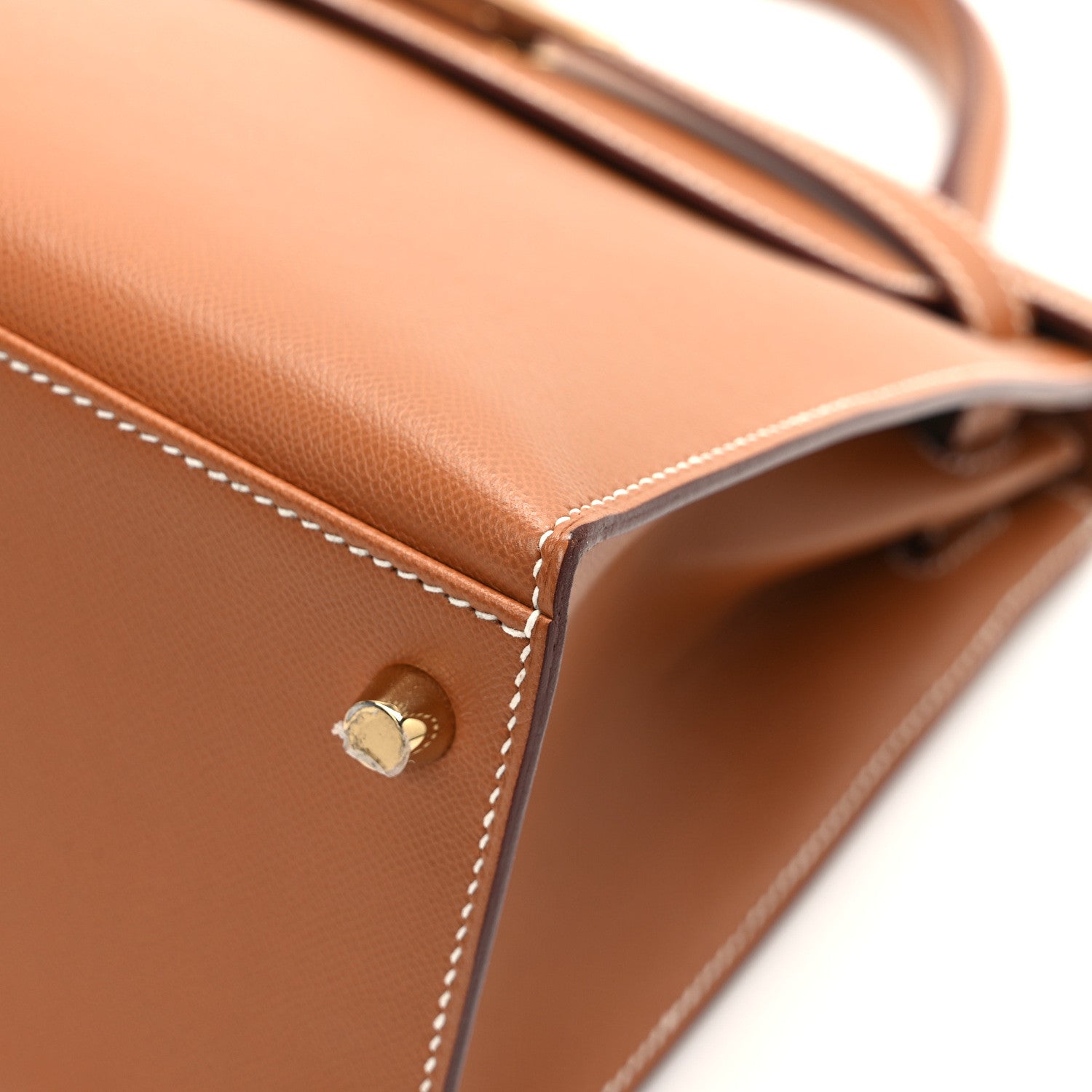 Hermes Madame Calfskin Kelly Sellier 28 Gold 11 of 11