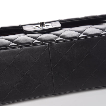 Chanel Lambskin Quilted Jumbo Double Flap Black 11 of 11