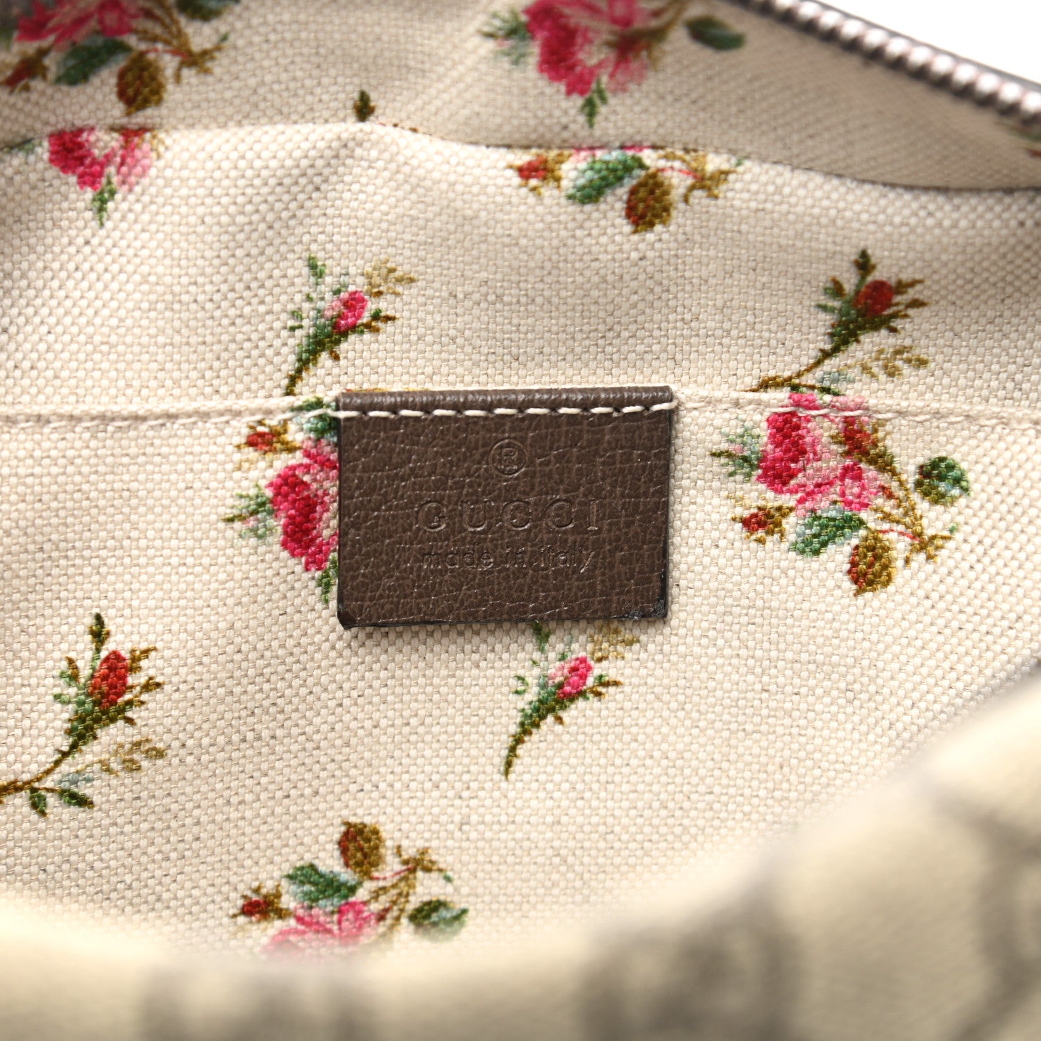 Gucci GG Supreme Monogram Web Neo Vintage Shoulder Bag Beige New Acero Crop 6 of 9