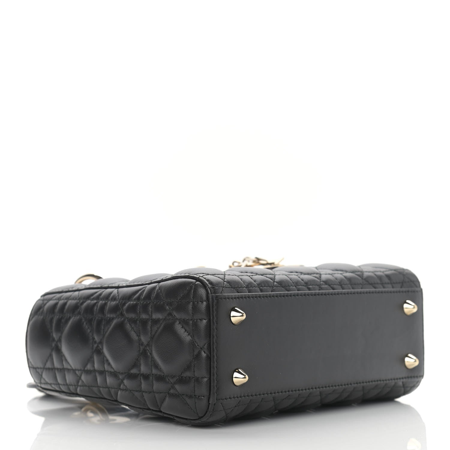Christian Dior Lambskin Cannage Small Lucky Badges My Lady Dior Black 4 of 12