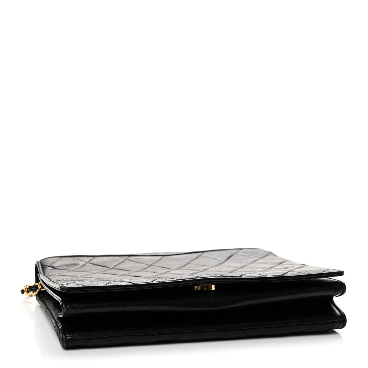 Lambskin Quilted CC Small Single Flap Black