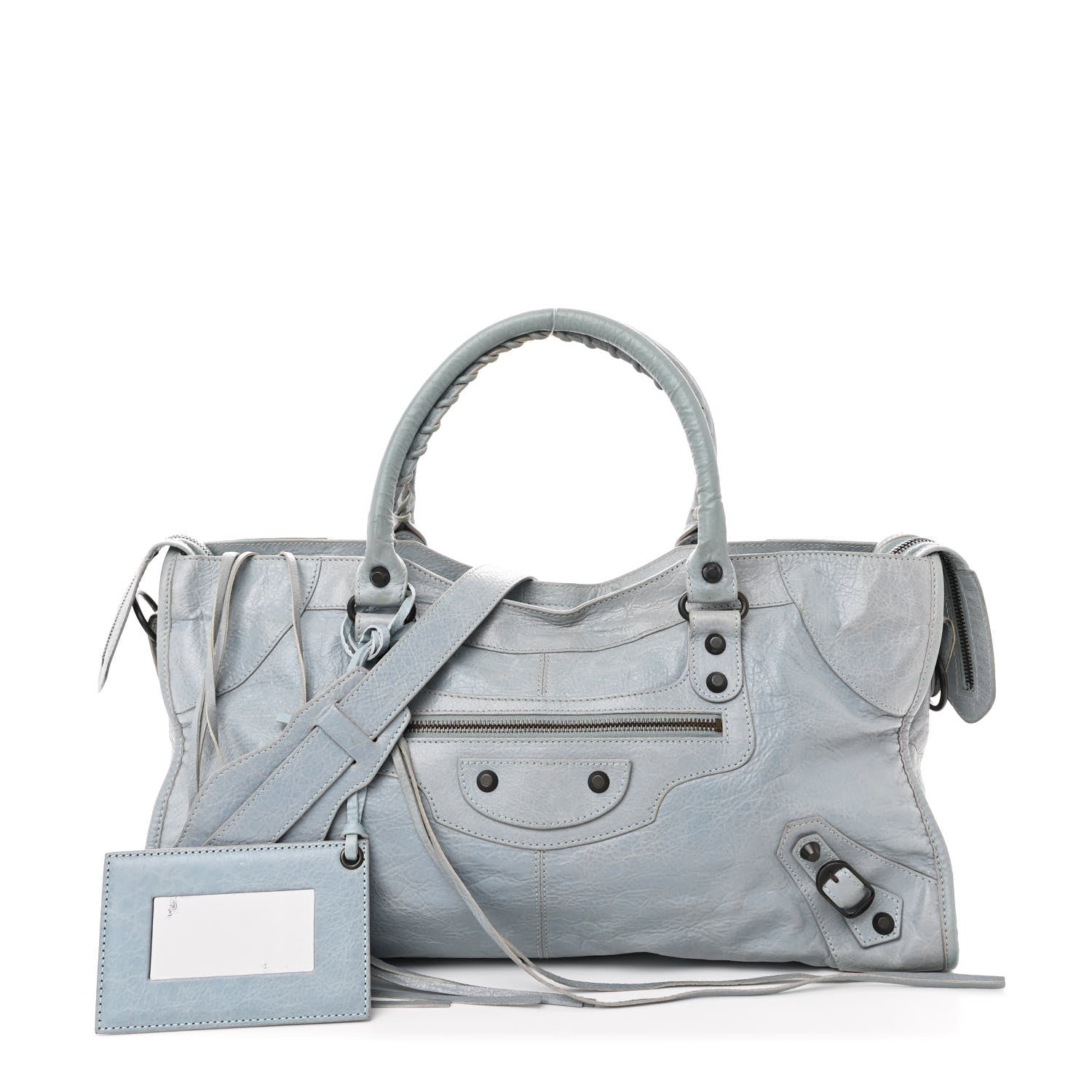 Balenciaga Agneau Classic Hardware Part Time Bleu Acier Ciel 3 of 13