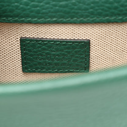 Gucci Dollar Calfskin Crystal Mini Dionysus Top Handle Bag Emerald 6 of 9