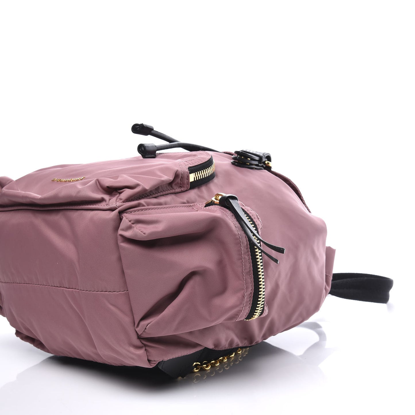 Nylon Medium Rucksack Backpack Mauve Pink