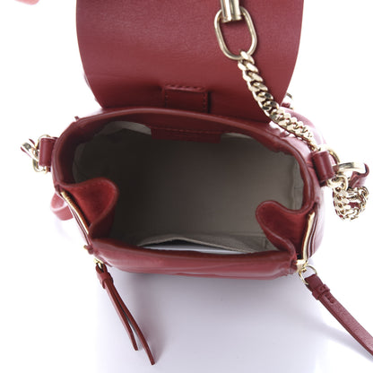 Chloe Calfskin Quilted Mini Faye Backpack Dahlia Red 4 of 12