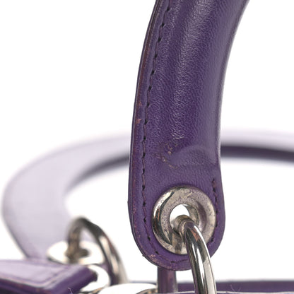 Christian Dior Lambskin Cannage Medium Lady Dior Purple 12 of 13