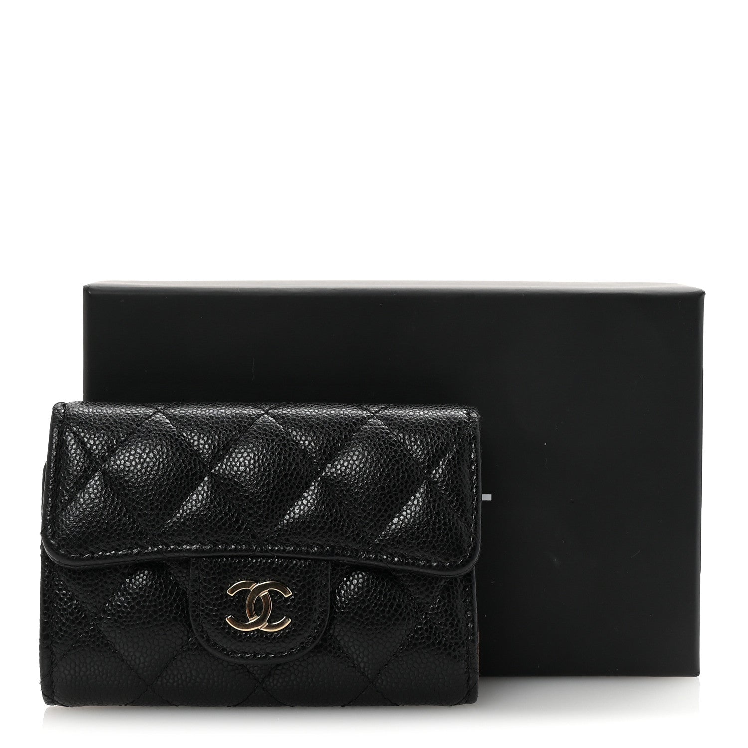 Chanel Caviar Quilted Classic 4 Key Holder Wallet Black 9 of 9