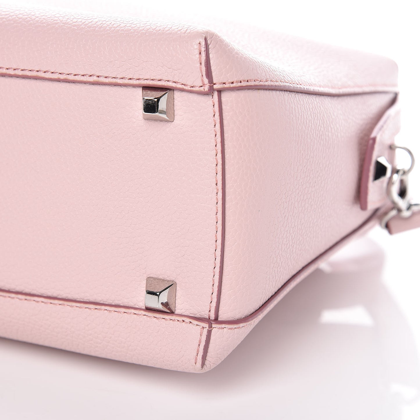 Grained Calfskin Medium Ella Boston Pale Mauve