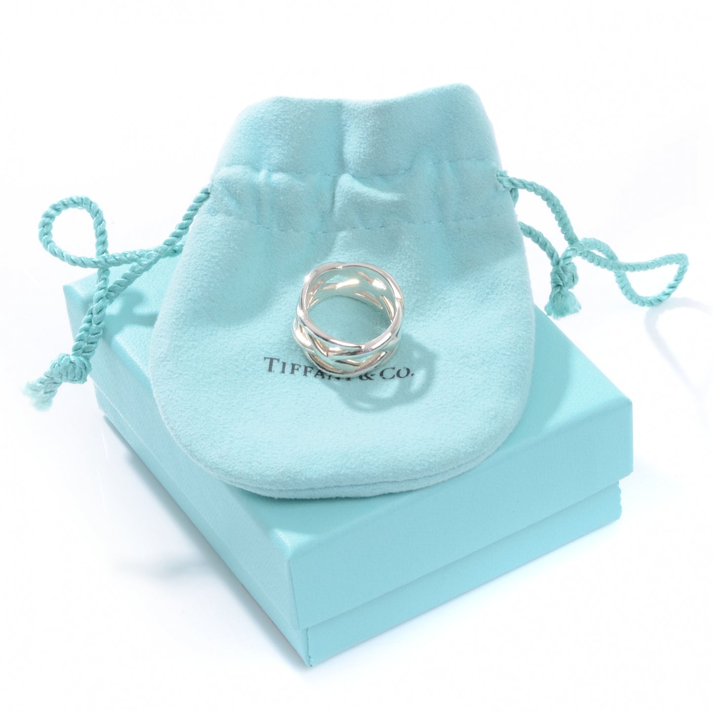 Sterling Silver Weave Ring 6.5