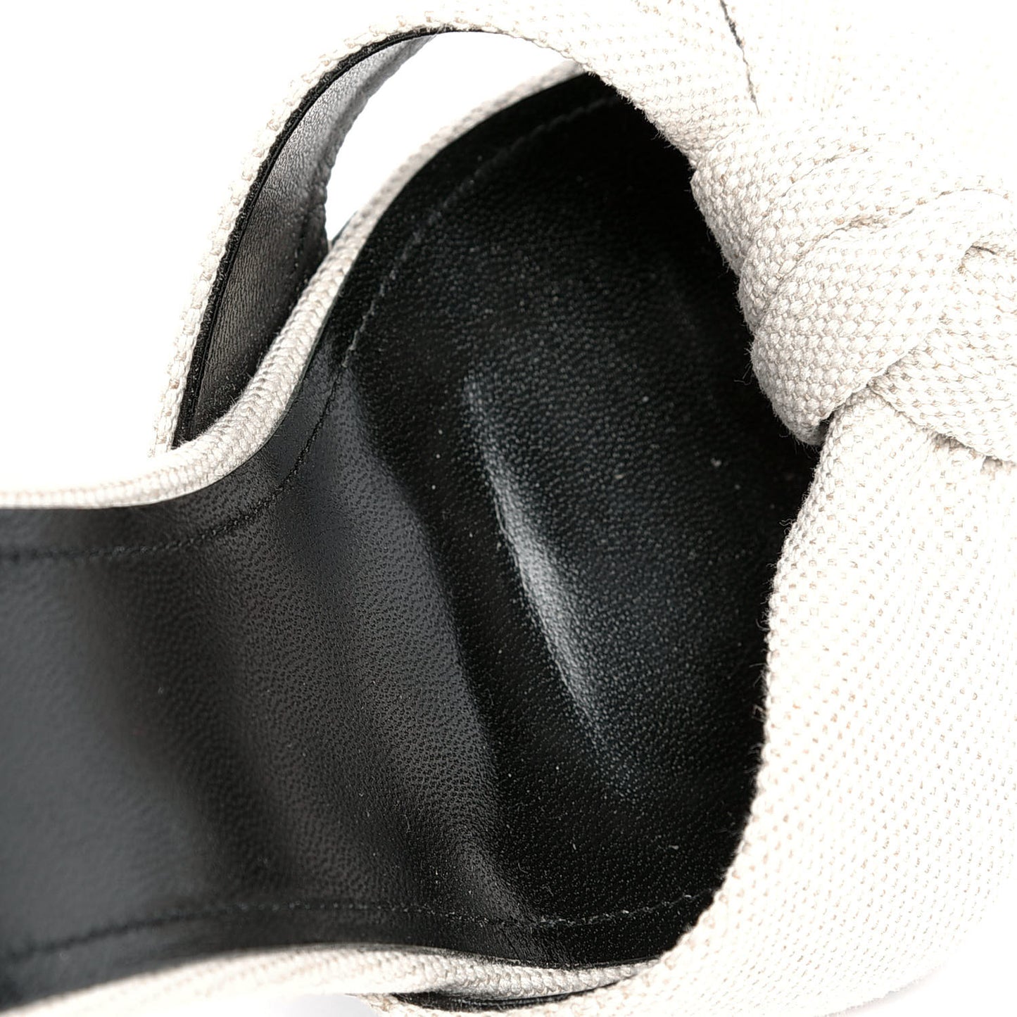 Canvas Bianca Mules 39 Pearl