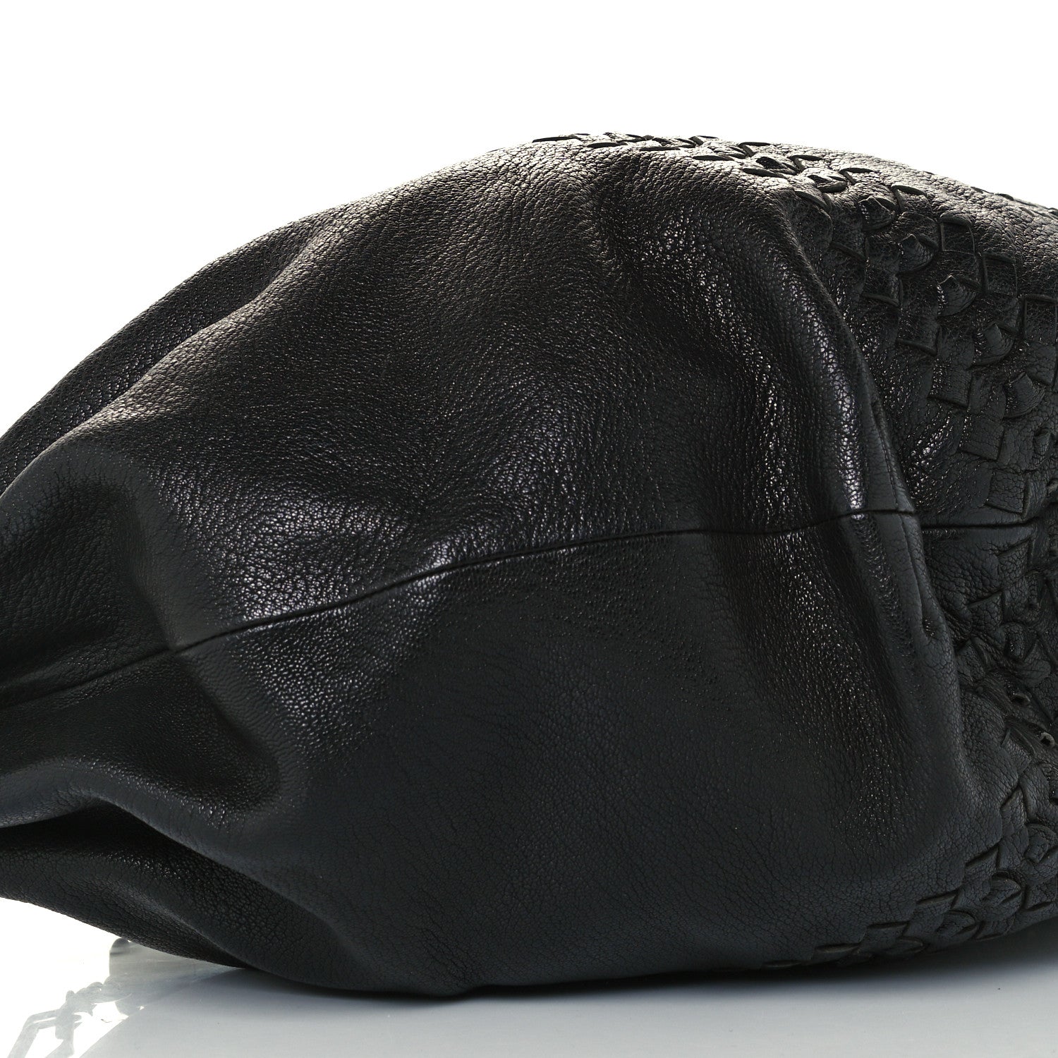 Bottega Veneta Cervo Deerskin Woven Hobo Black 10 of 11