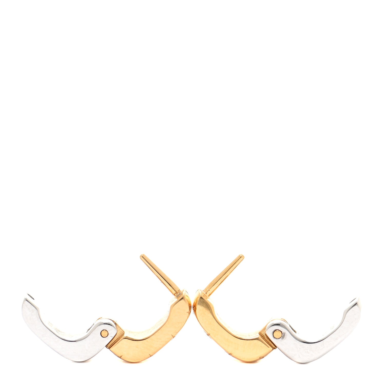 Louis Vuitton Nanogram Earrings Gold 3 of 5