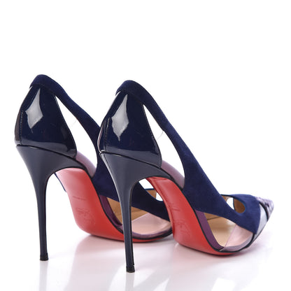 Christian Louboutin PVC Suede Patent Watersnake Galata 100 Pumps 39.5 Eclipse 4 of 12