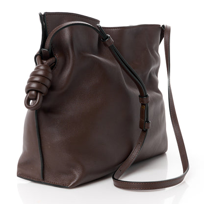 Loewe Nappa Medium Flamenco Knot Bag Chocolate 3 of 10