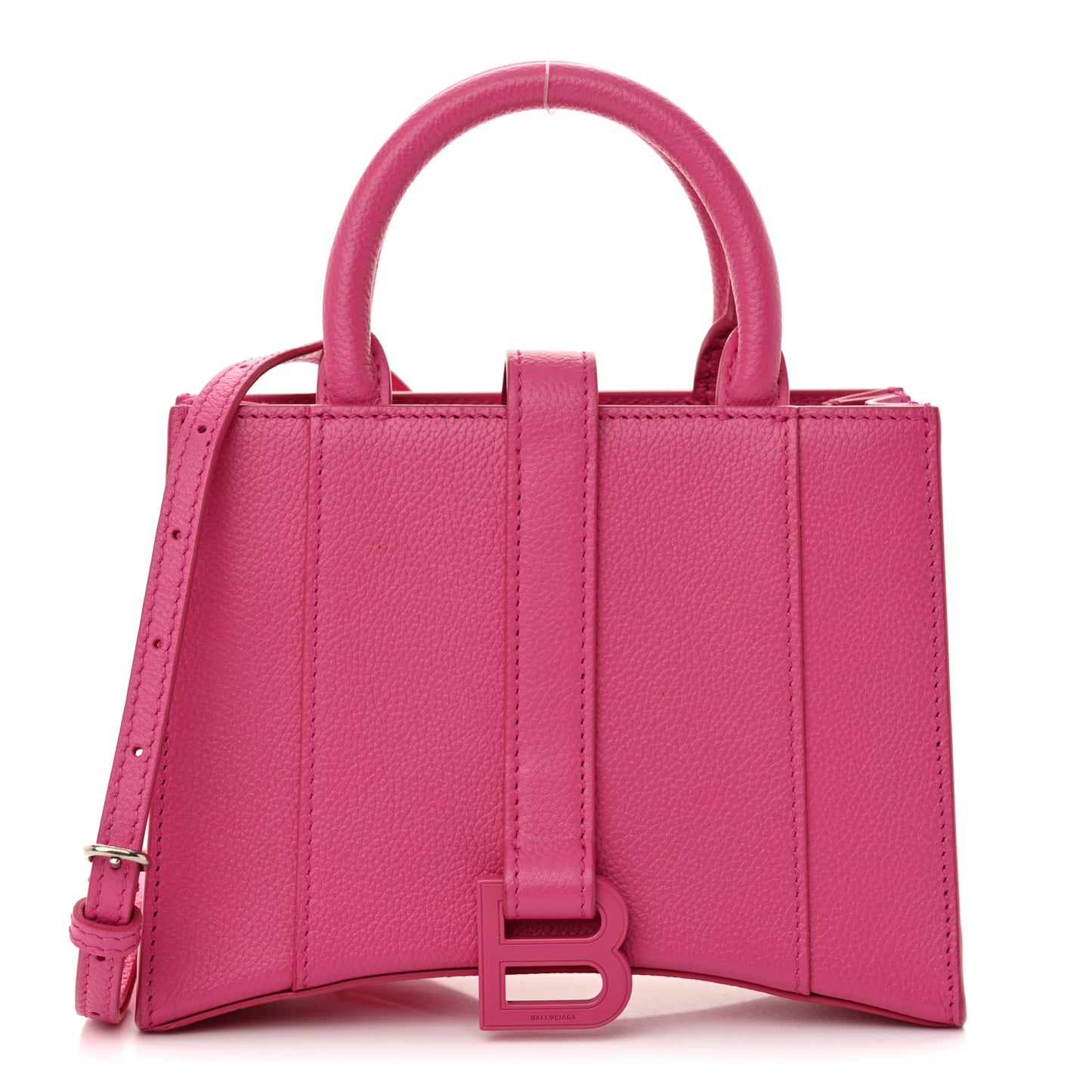 Grained Calfskin XXS Hourglass East West Tote Pink