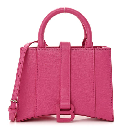Balenciaga Grained Calfskin XXS Hourglass East West Tote Pink 1 of 14