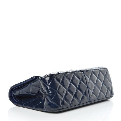 Chanel Distressed Patent Quilted 2.55 Reissue 226 Flap Navy 4 of 16