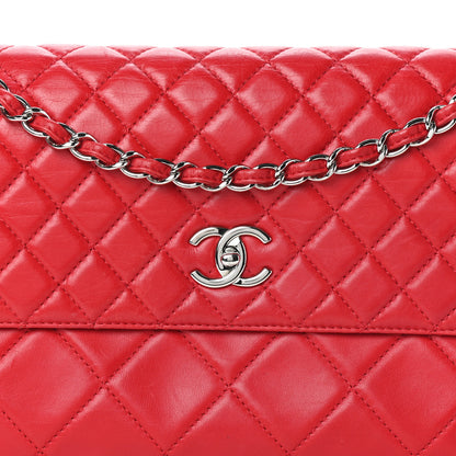 Chanel Calfskin Quilted In the Business Flap Bag Red 8 of 10