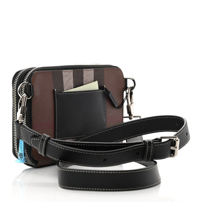 Burberry E-Canvas Jake Giant Check Messenger Dark Birch 3 of 12