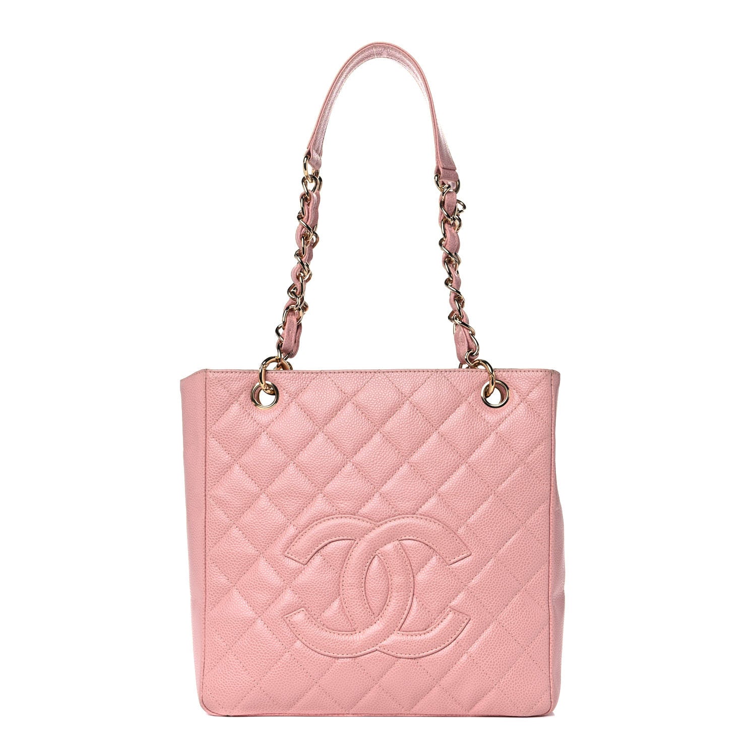 Chanel Caviar Quilted Petit Shopping Tote PST Pink 1 of 24