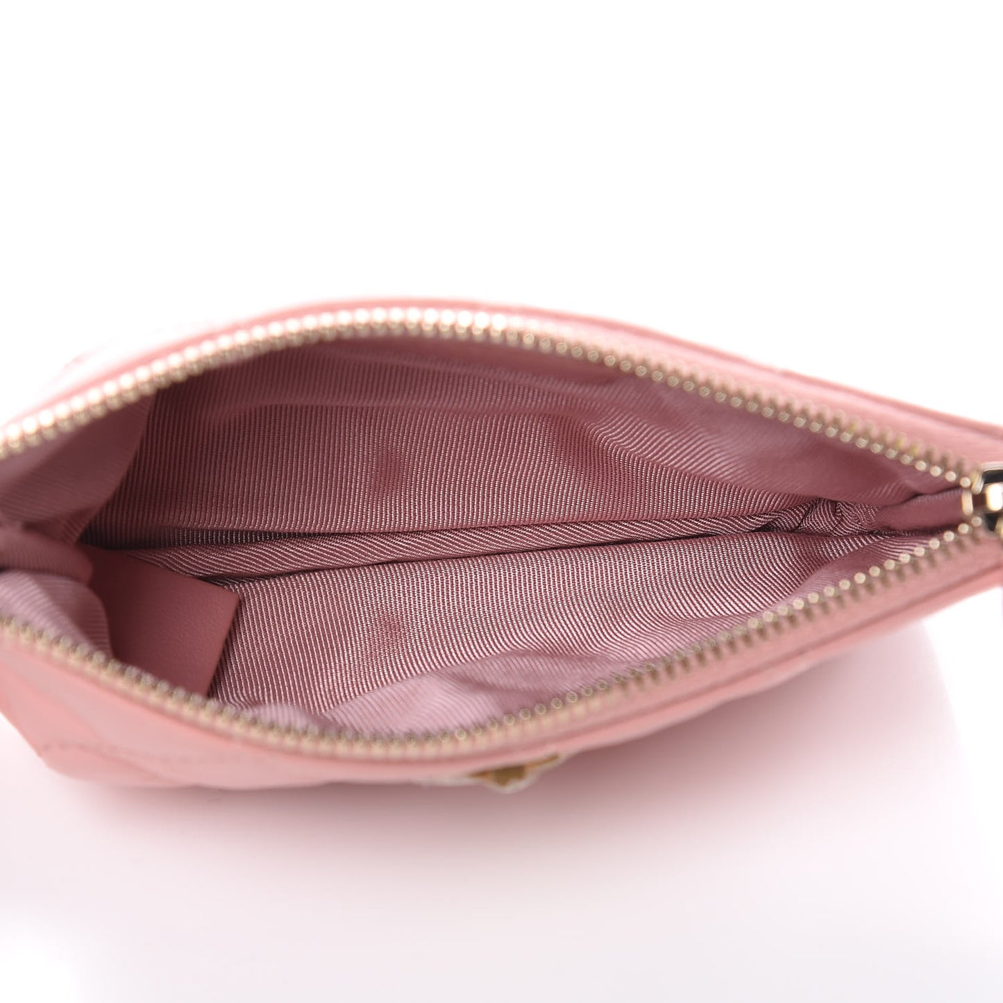 Aged Calfskin Quilted Small Reissue Cosmetic Case Light Pink