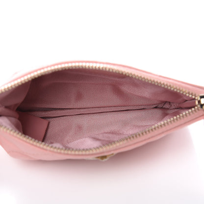 Chanel Aged Calfskin Quilted Small Reissue Cosmetic Case Light Pink 5 of 8
