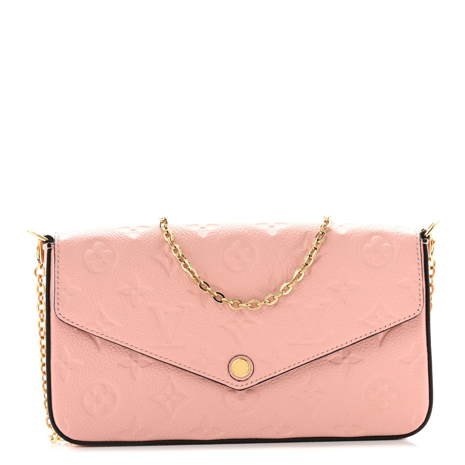 Louis Vuitton Empreinte Pochette Felicie Chain Wallet Rose Poudre 1 of 11