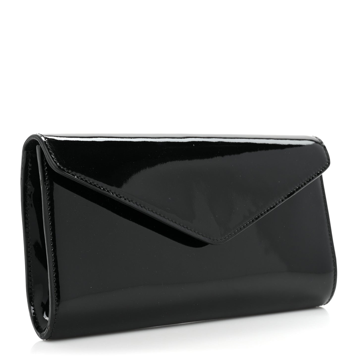 Patent Y-Mail Clutch Black