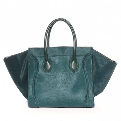 Celine Pony Hair Small Phantom Luggage Jade 6 of 12