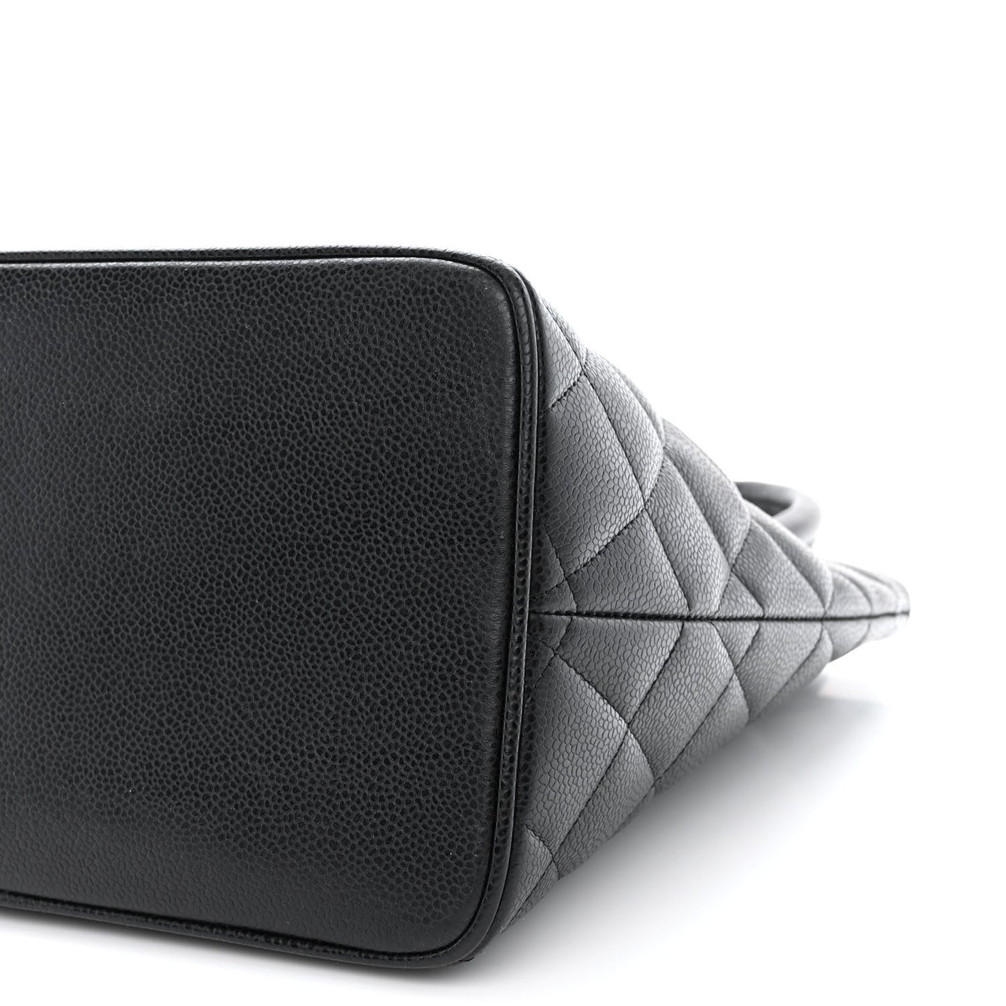 Caviar Quilted Medallion Tote Black