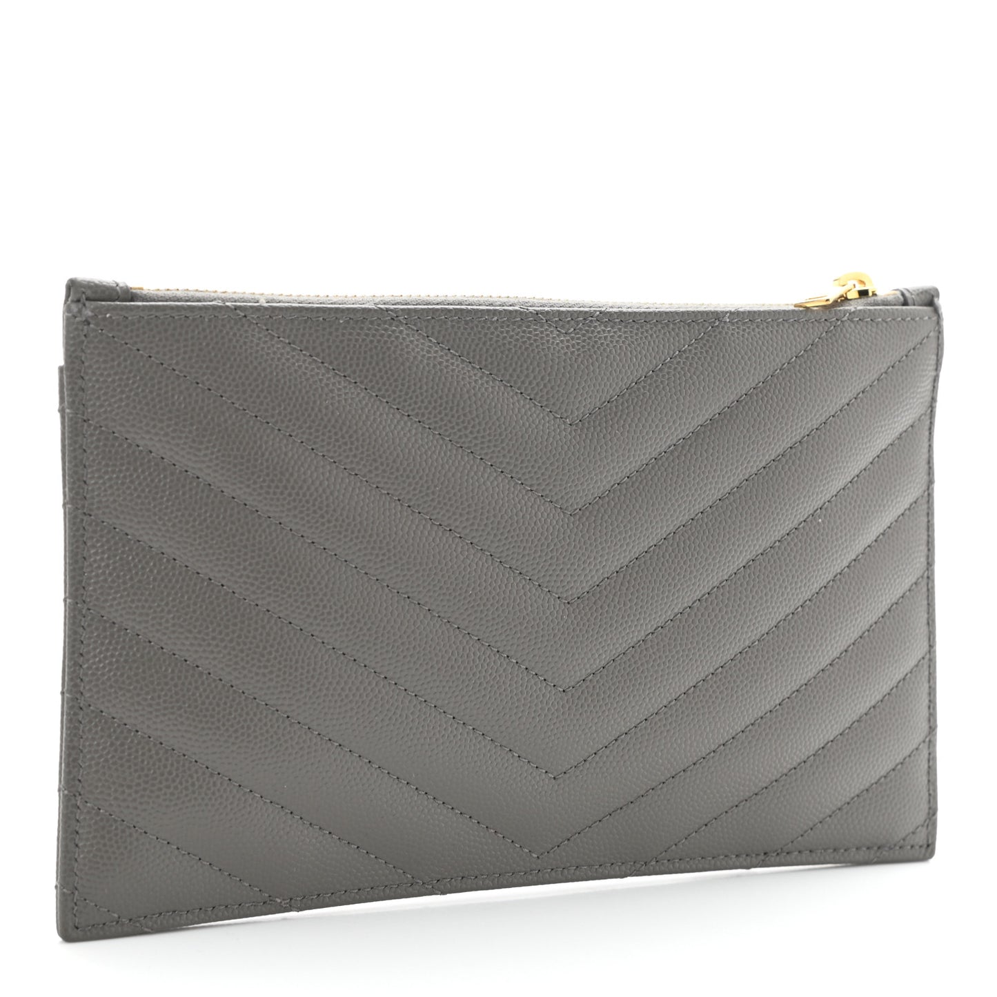 Grain De Poudre Chevron Monogram Bill Pouch Fog