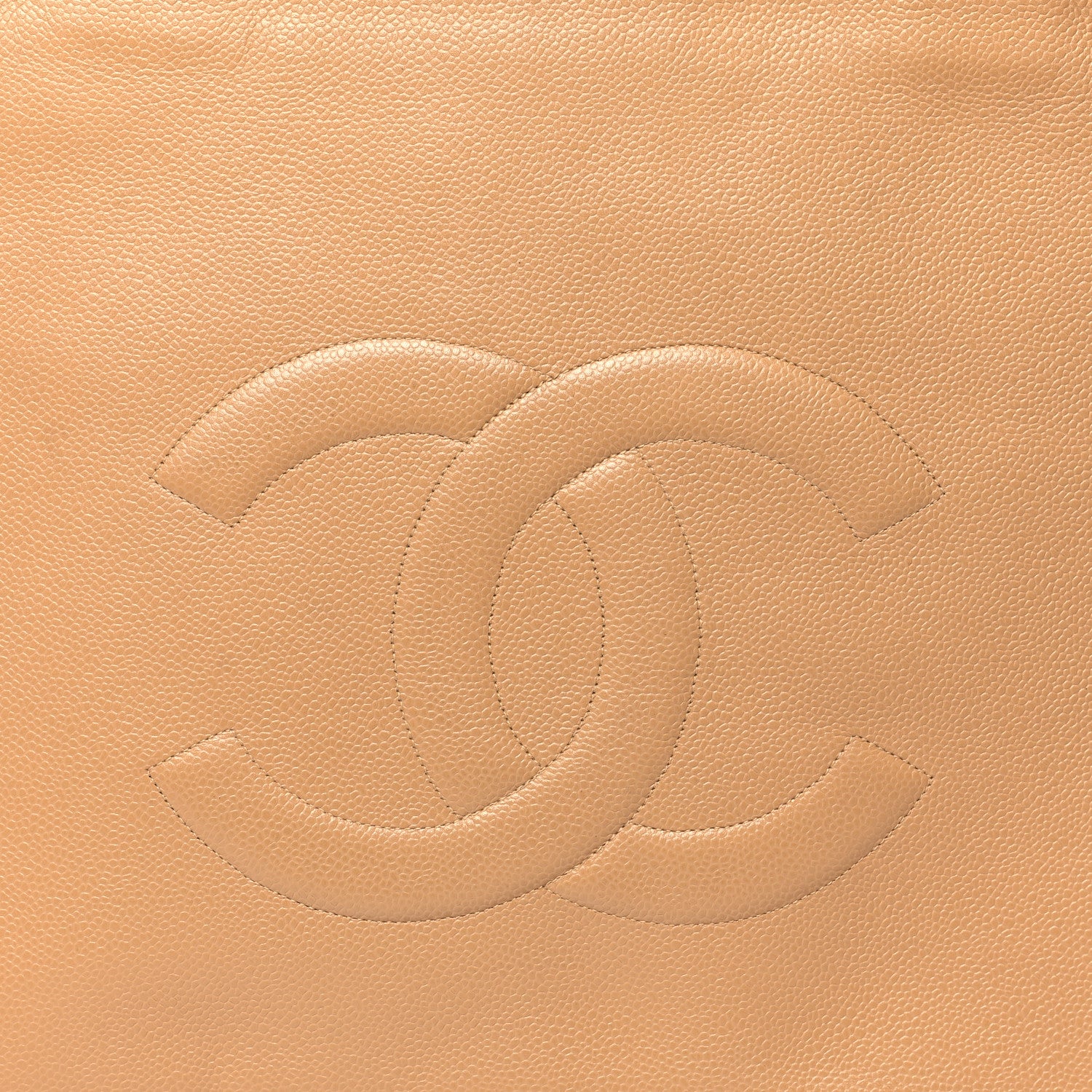 Chanel Caviar CC Tote Beige 9 of 11