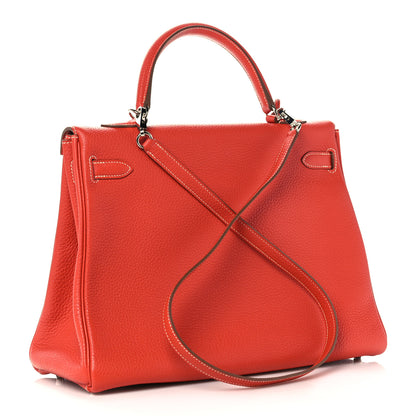 Hermes Togo Kelly Retourne 35 Sanguine 2 of 41