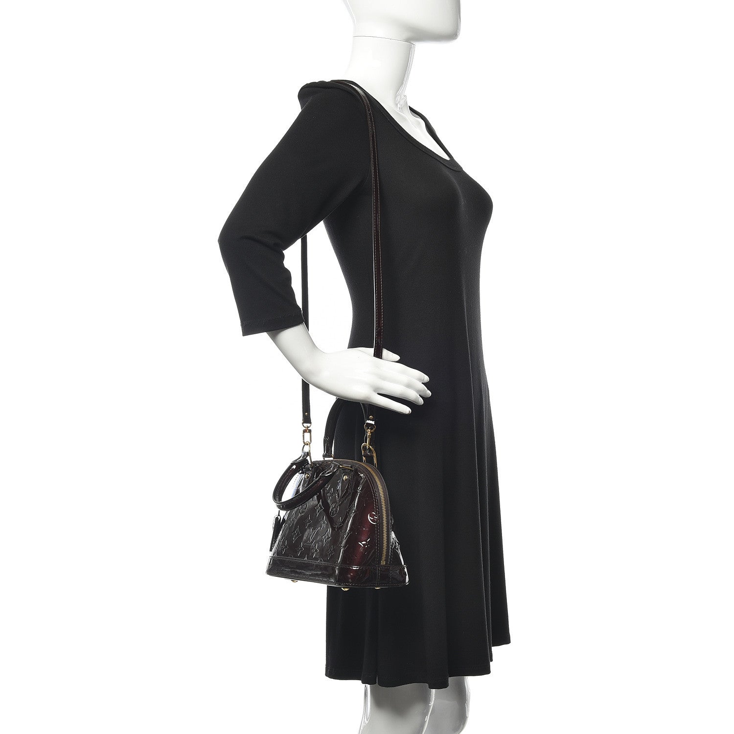 Louis Vuitton Vernis Alma BB Amarante 2 of 9