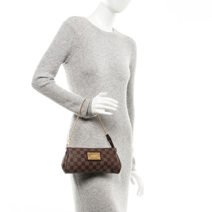 Louis Vuitton Damier Ebene Eva Clutch 2 of 8