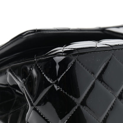 Chanel Patent Quilted Jumbo Double Flap Black 8 of 12