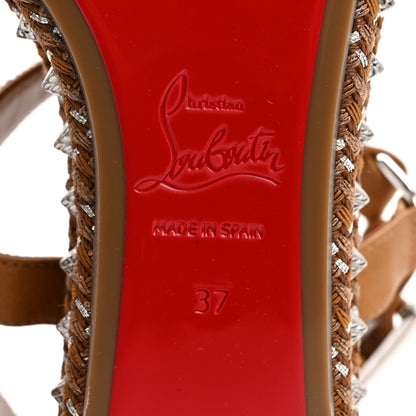 Christian Louboutin Calfskin Cubiste Pyraclou 60 Platform Sandals 37 Terra 8 of 9