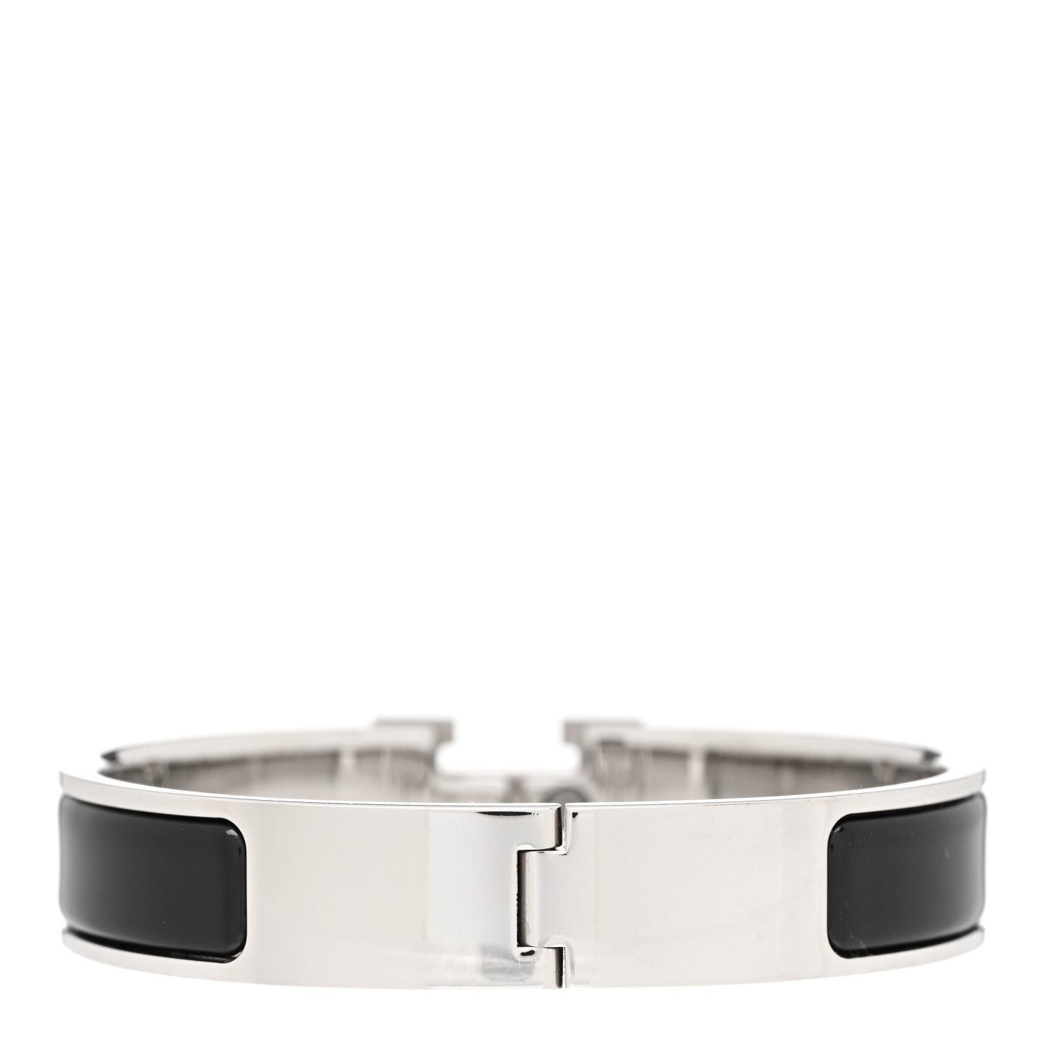 Hermes Enamel Narrow Clic Clac H Bracelet PM Black 3 of 4